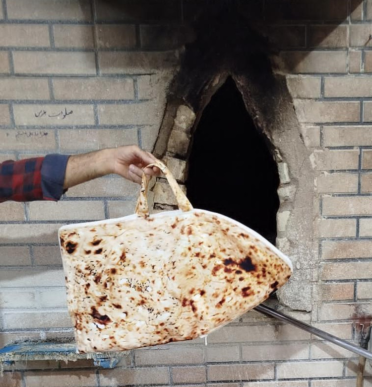 کیف خرید نان سنگک